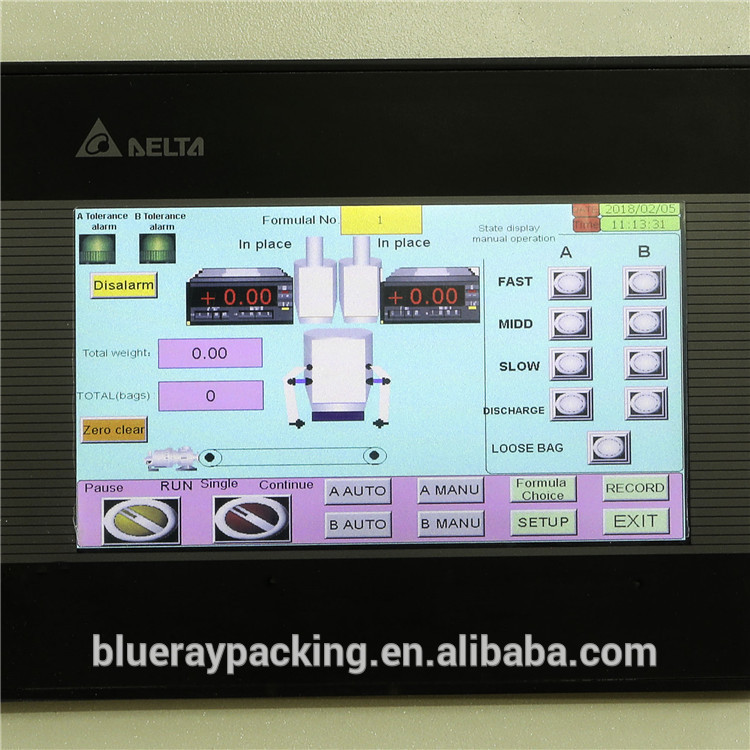 OEM Screw Feeding Maize Meal Semi Automatic Bagging Machine